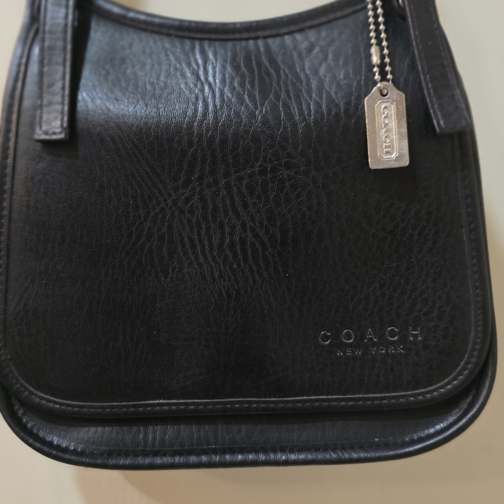 Coach Black Leather Crossbody Bag